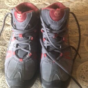 Timberland Women’s Gray and Red Outdoor Boots
